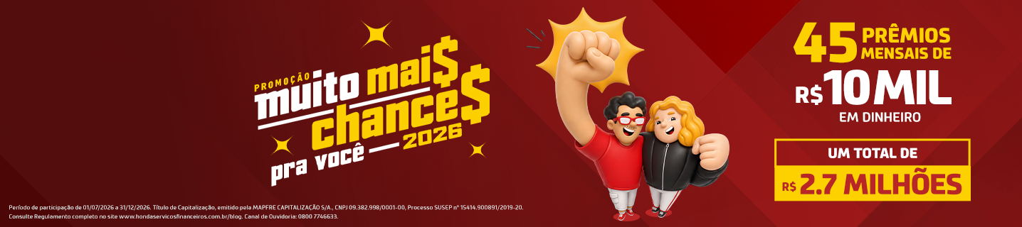 banner promoção muito mais chances