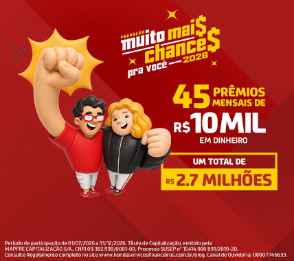 banner promoção muito mais chances