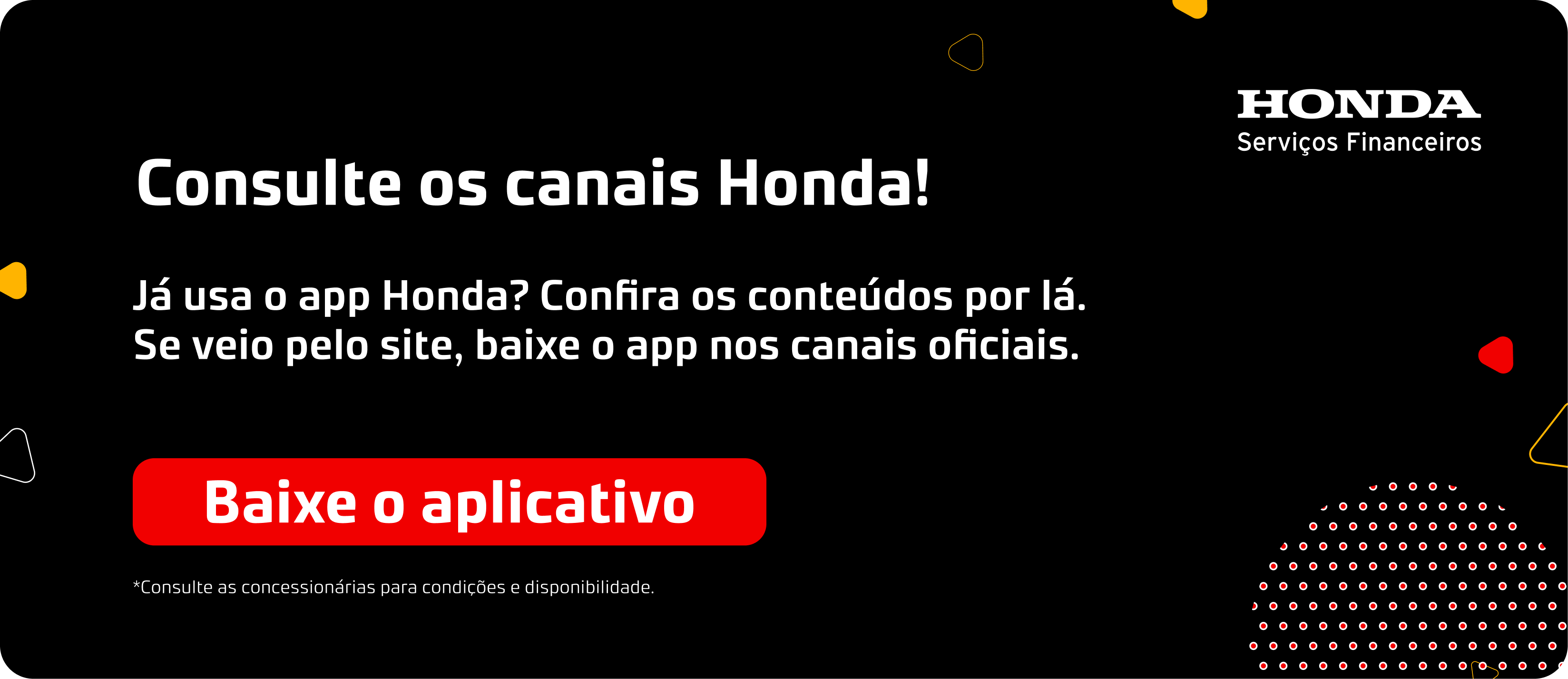 App Honda Serviços Financeiros